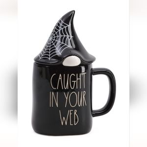 Rae Dunn Caught In Your Web Figural Mug